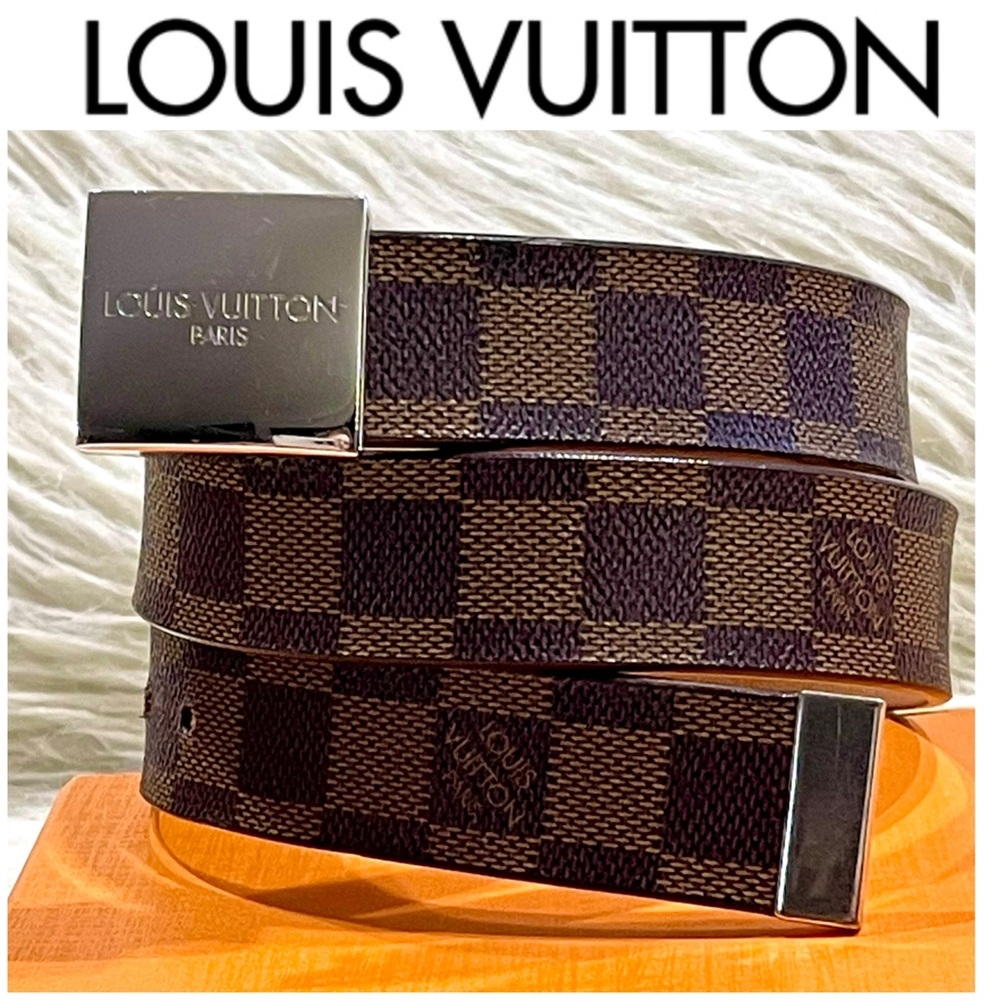 🌸Authentic LOUIS VUITTON Damier Ebene Ceinture belt